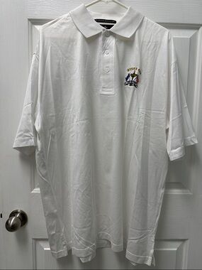 Vintage Antiqua 70s 2ply Double Mercerized Cotton Ryder Cup The Belfry Polo